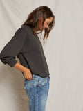 Niall Fleece Pullover in Vintage Black