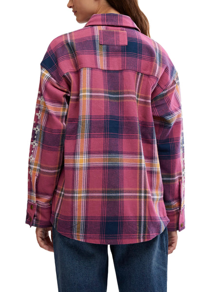 Nordic Chill Shirt Jacket in Painted Hills Berry