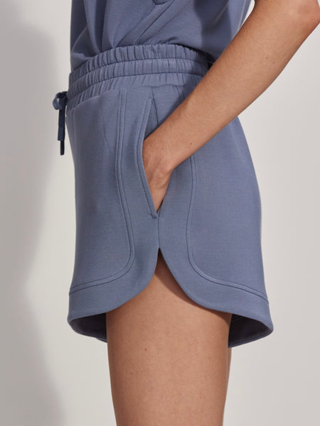 Ollie High Rise Short 3.5 in Stone Blue