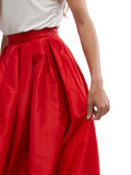 Emilia Full Skirt in High Risk Red