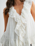 In Outer Lace Blouse in Ivory