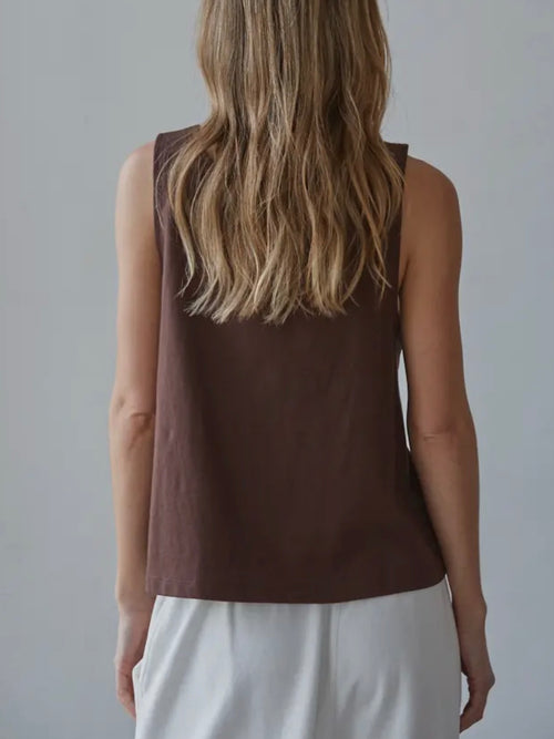 The Perfect Tank Top in Brown