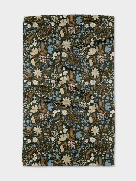 Cottage Meadow Sepia Tea Towel