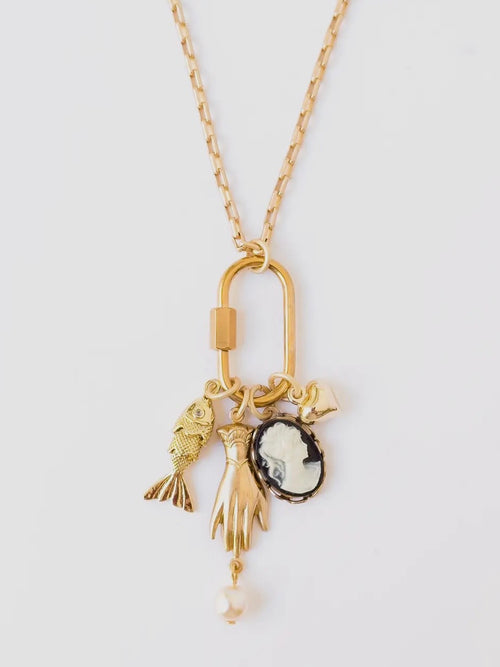 Out To Sea Carabiner Charm Necklace