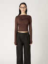 Isabeau Top in Espresso