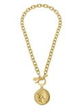 Queen Coin Toggle Necklace