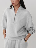 Davidson Sweat in Light Grey Marl