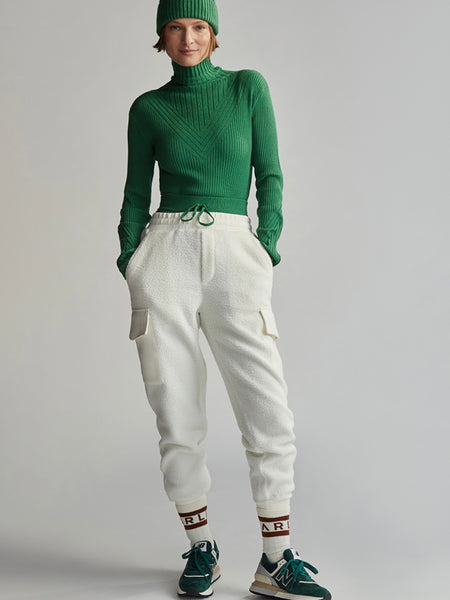 Samson Relaxed Fleece Pant in Egret