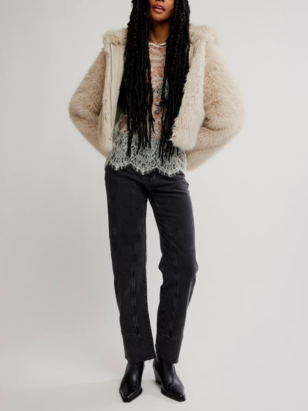 Louder Please Fur in Ivory