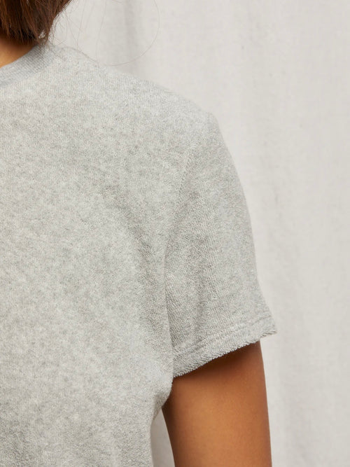 Eve Loop Terry Tee in Heather Grey