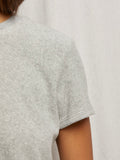 Eve Loop Terry Tee in Heather Grey