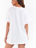 Airport Tee in USA Flag Graphic