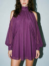 Showgirl Shimmy Dress in Magenta