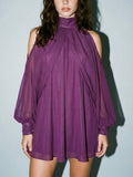 Showgirl Shimmy Dress in Magenta