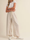 Seal The Deal Stripe Pants in Taupe