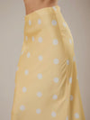 Dotted & Tee'd Skirt in Butter