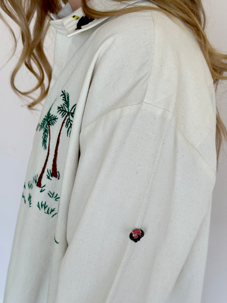 Hand Embroidered One Size Shirt