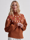 Bowen Fairisle Pullover in Roasted Pecan