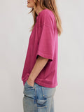 WTF Perfect Oversized Tee in Glass Roses