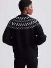 Alys Fairisle Knit Jacket in Black