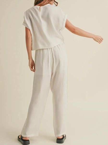 Seams To Me Top in Ecru