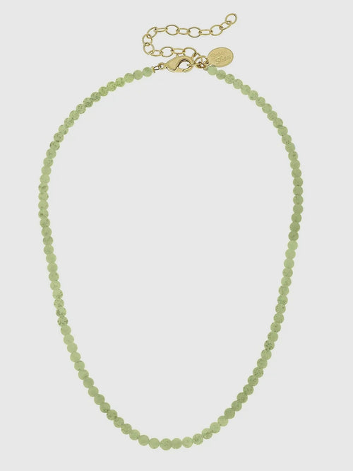 Alys Necklace in Light Green
