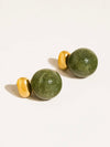 Velisse Marble Earrings in Green