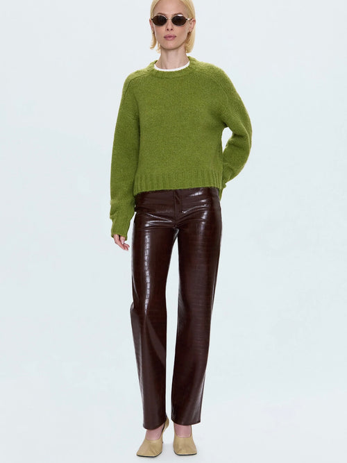 Adina Sweater in Pea Green