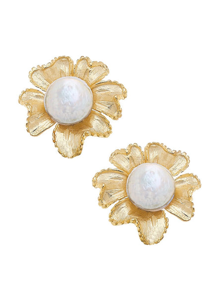 Marigold Pearl Studs