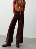 Libre Cord Wide Leg Pant in Shopping Bag