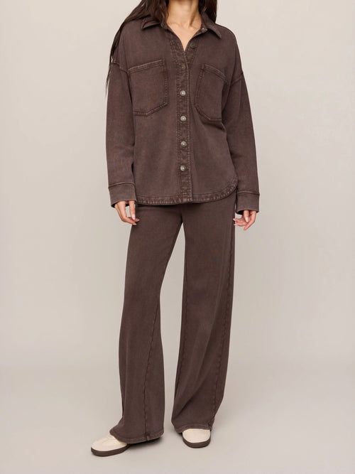All Day Knit Jacket in Dark Chocolate