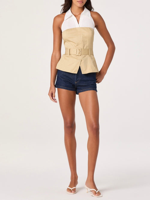 Aleda Top in Khaki