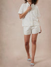 Make A Fish Shorts in White