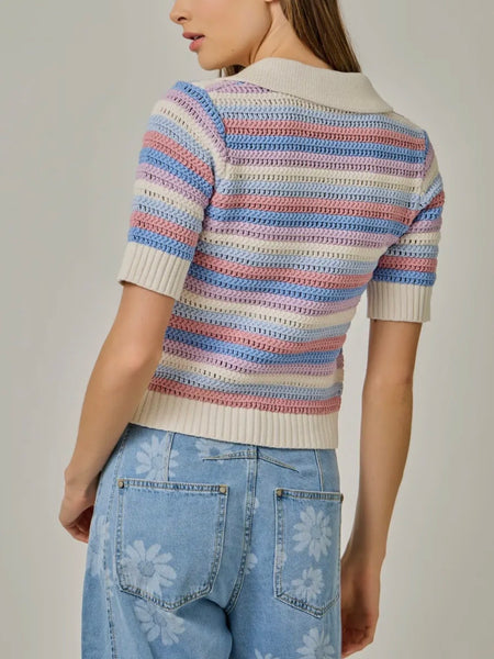 Cool In Crochet Knit in Misty Macaron