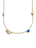 University of Kansas Spaced Charm Necklace