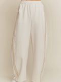 Trimmed & Tailored Barrel Sweatpants in Cream