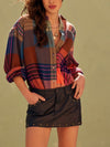 Ashley Plaid Shirt in Ginger Combo