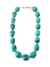 Amber Beaded Necklace in Turquoise
