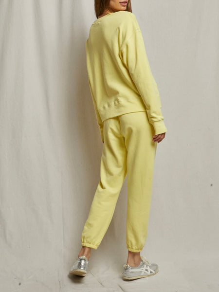 Johnny French Terry Easy Sweatpants in Lemonade