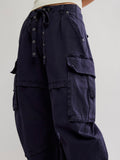Reef Curved Cargo Twill Pant in Black