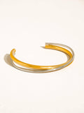 Rivoli Crossover Cuff Bracelet in Two Tone