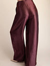 Pedal To The Metal(lic) Pant in Burgundy