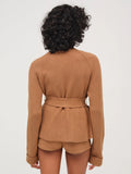 Ellie Knit Jacket in Camel