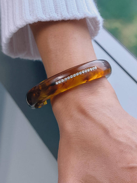 Bryony Amber Resin Bracelet