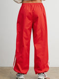Down To Earth Stripe Pant in Red
