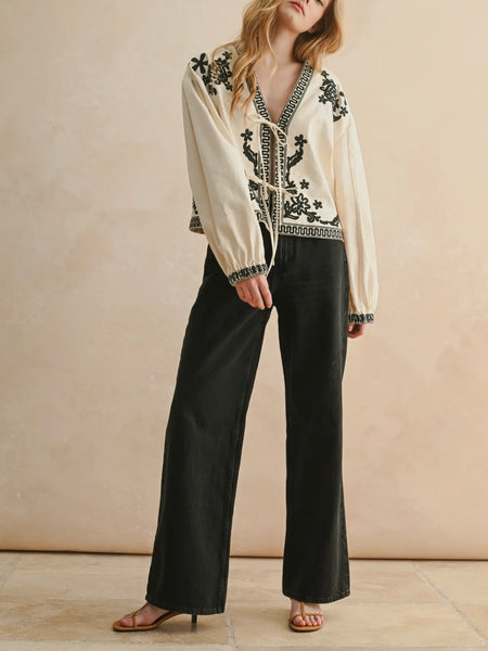 Must Be Monday Top in Ecru