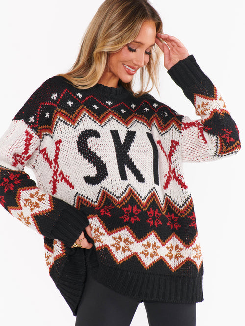 Ski in Sweater in Ski Knit