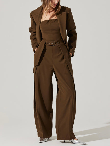 Bryony Jumpsuit in Brown