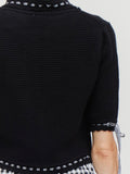 All The Right Ribbons Knit Top in Black