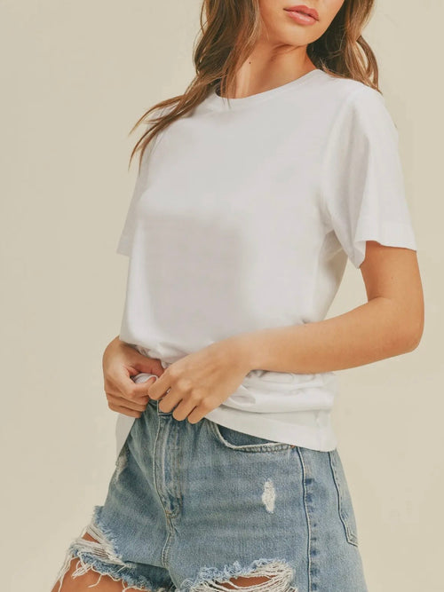 Tea For Two Tee in White
